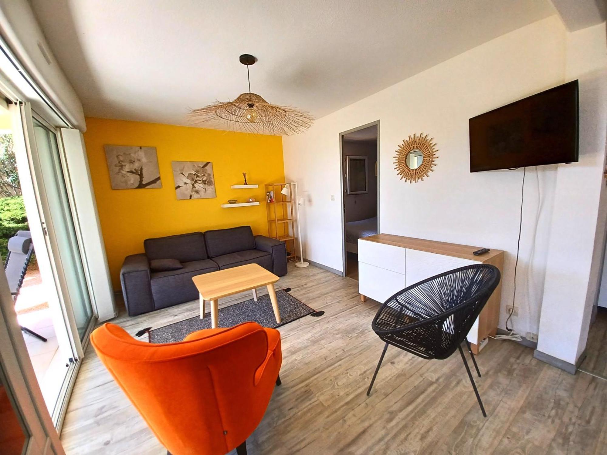 Plain-Pied Jardin 6 Personnes Clim Vue Mer Parking Wifi Terrasse Piscine Dans La Residence Saint-Pierre-la-Mer  Exteriör bild