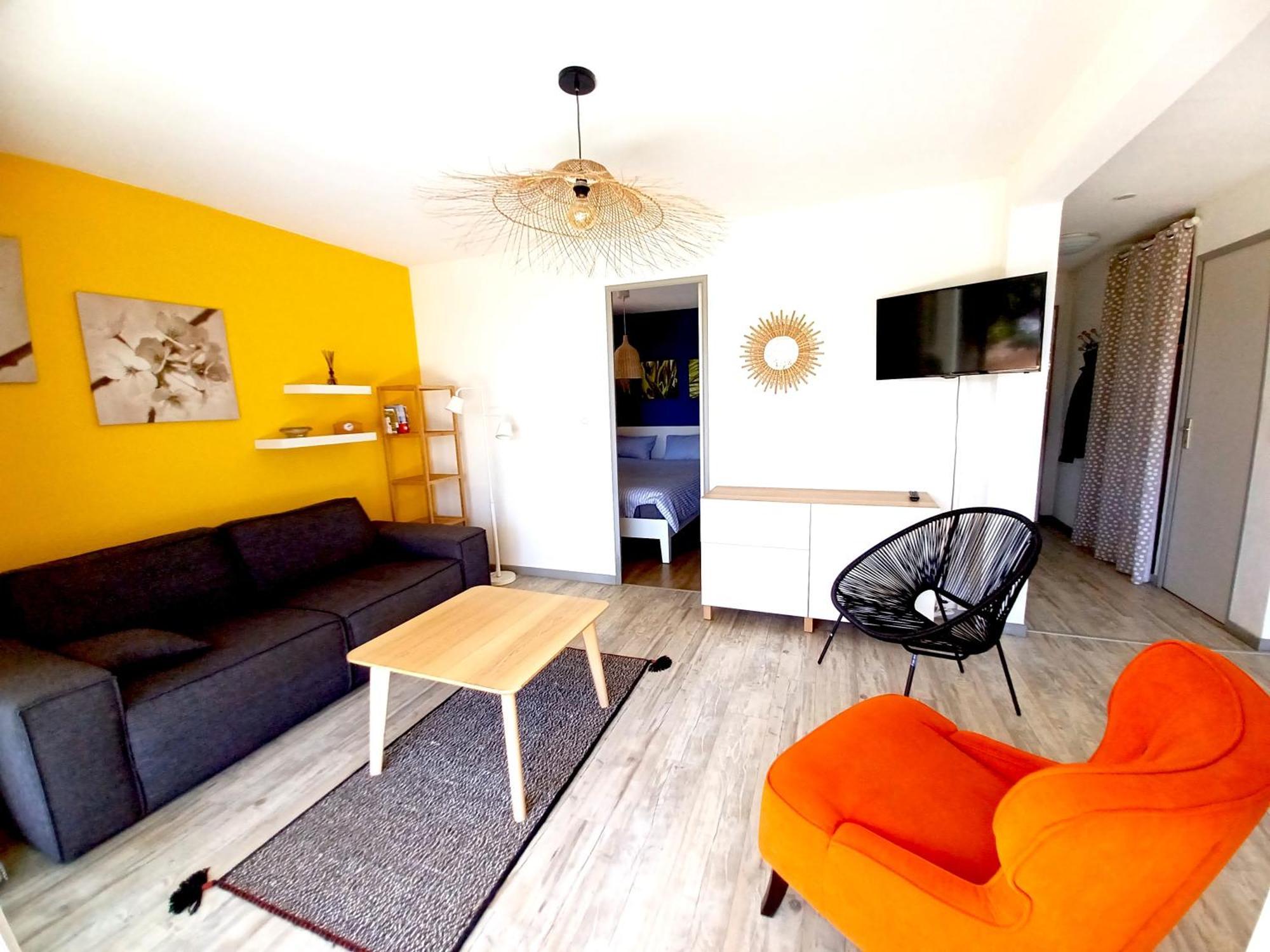 Plain-Pied Jardin 6 Personnes Clim Vue Mer Parking Wifi Terrasse Piscine Dans La Residence Saint-Pierre-la-Mer  Exteriör bild