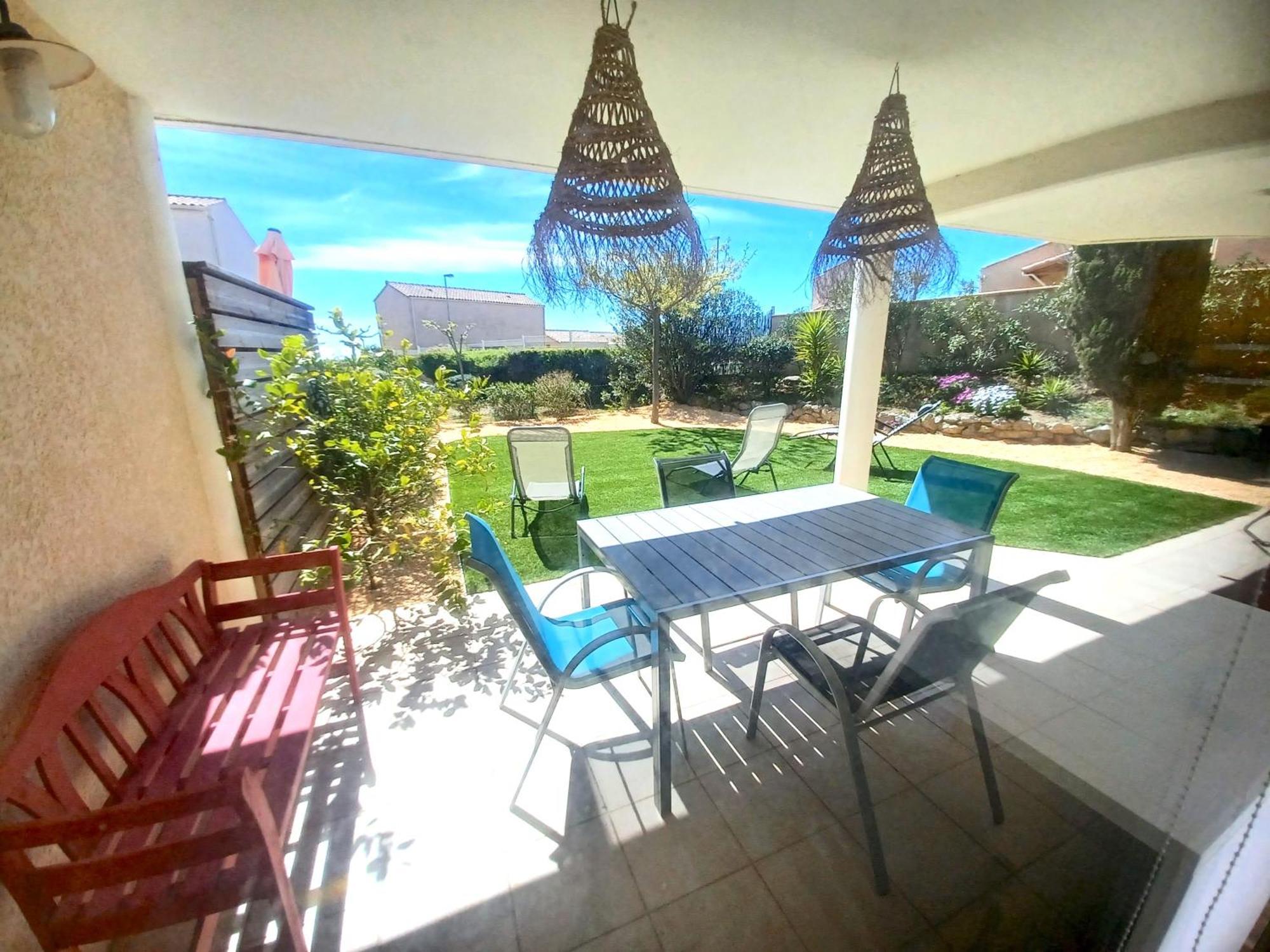 Plain-Pied Jardin 6 Personnes Clim Vue Mer Parking Wifi Terrasse Piscine Dans La Residence Saint-Pierre-la-Mer  Exteriör bild