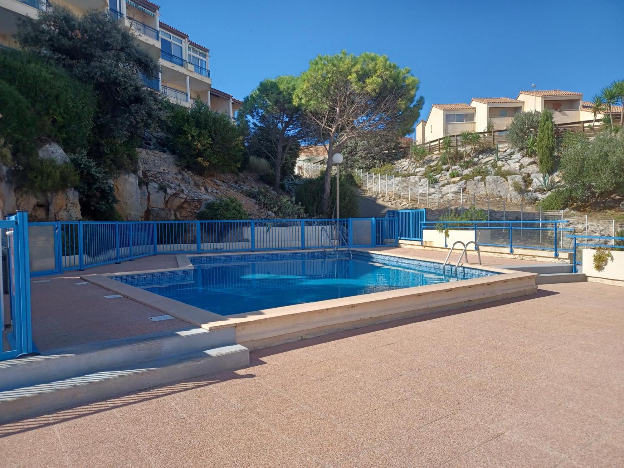 Plain-Pied Jardin 6 Personnes Clim Vue Mer Parking Wifi Terrasse Piscine Dans La Residence Saint-Pierre-la-Mer  Exteriör bild